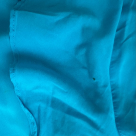 Zara Blue Ruffled Y2K Top size S - Picture 6 of 7